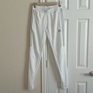 adidas Originals Classic Tiro 19 Track Pants in White with Metallic detail - XS